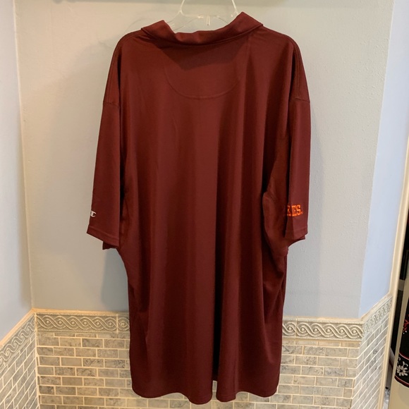 Virginia Tech Hokies Maroon Dri-Fit Type Polo, 2XL - Picture 4 of 7